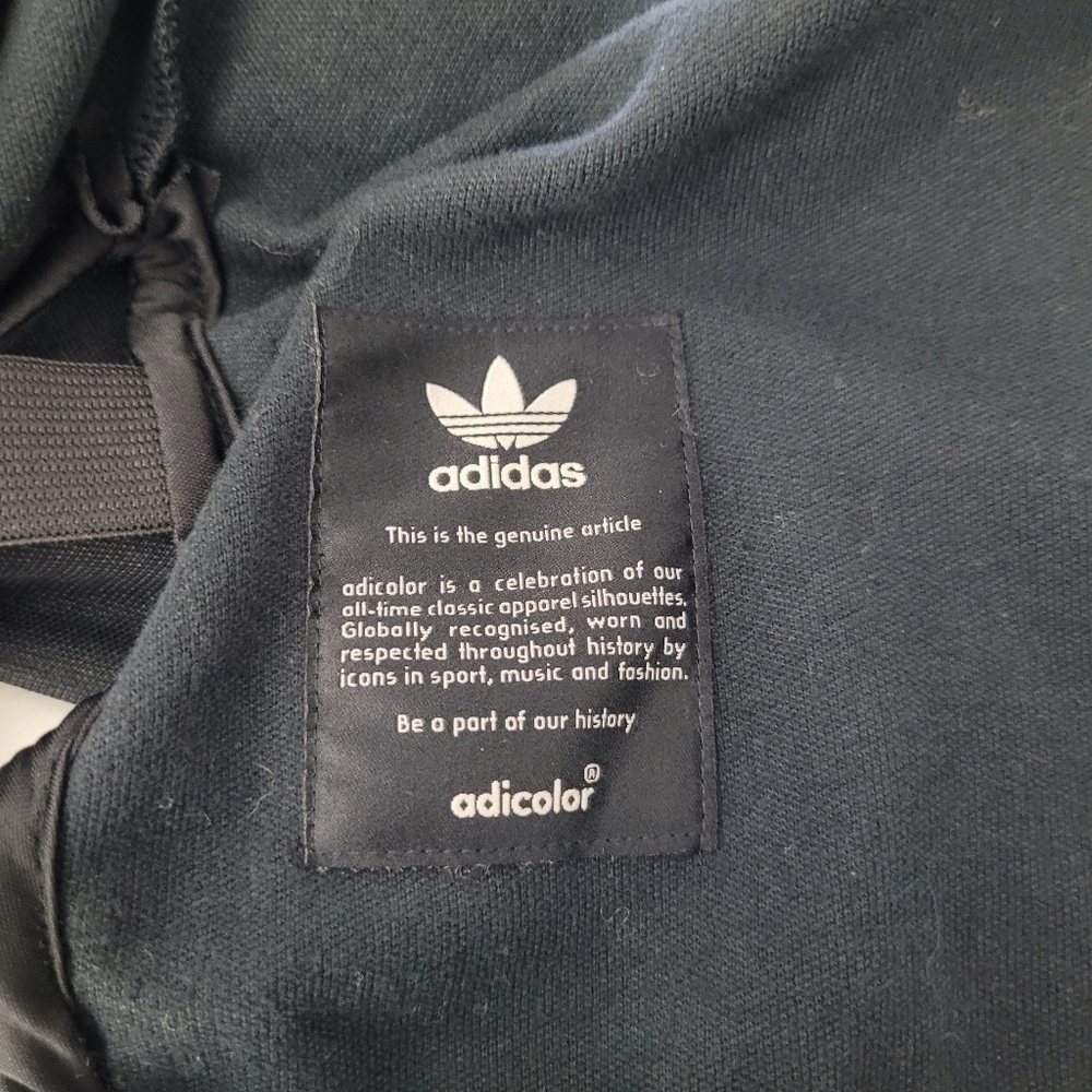 Adidas sweatshirt mock neck dress with velvet sleeves - Picture 4 of 10